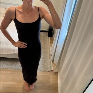Skims Black Maxi Dress